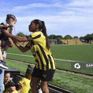 Wendy Carballo, de Peñarol. Campeonato Uruguayo Femenino. Estadio José Pedro Damiani.
