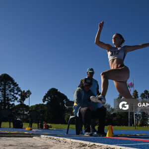 Sofía Ingold. Campeonato Nacional de Atletismo. Pista Darwin Pineyrúa.