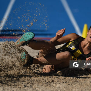 Valentina Rodríguez. Campeonato Nacional de Atletismo. Pista Darwin Pineyrúa.