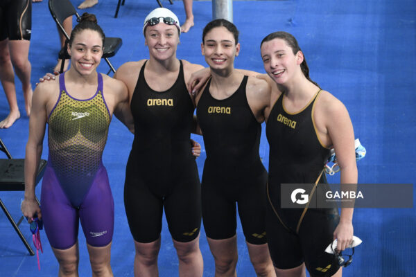 Abril Aunchayna, Nicole Frank, Angelina Solari y Luna Chabat. Juegos Panamericanos Santiago 2023. Estadio Nacional Julio Martínez.