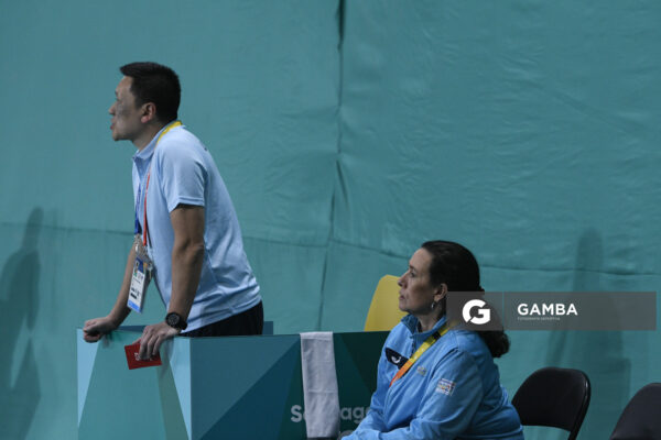Daniel Lee, entrenador de Uruguay, Juegos Panamericanos Santiago 2023. Estadio Nacional Julio Martínez.