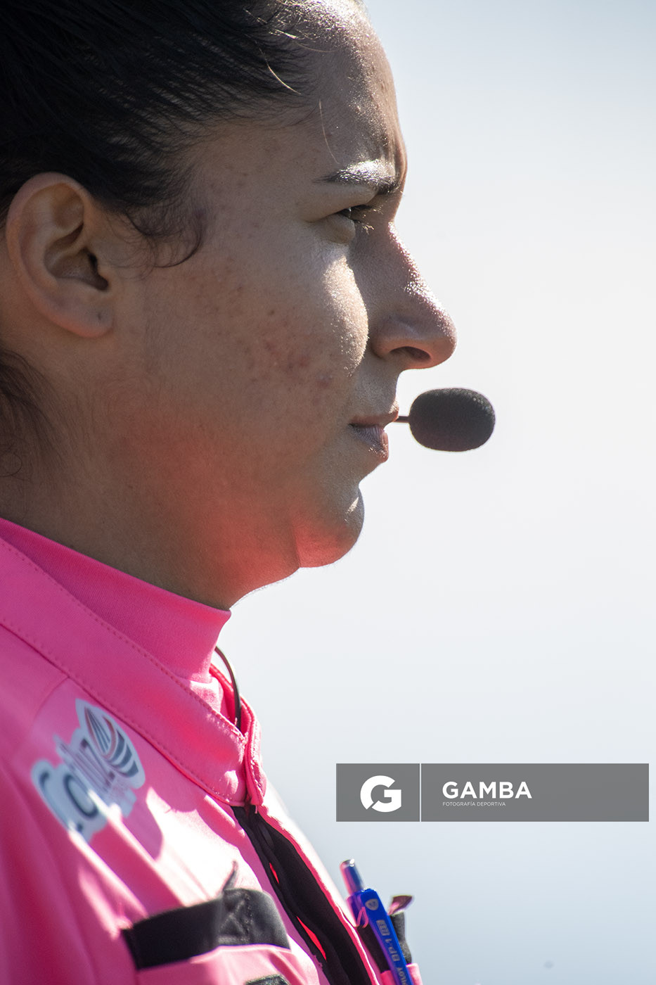 Lucía Vener, primer árbitro asistente. Campeonato Uruguayo de Fútbol Femenino. Complejo Rentistas.