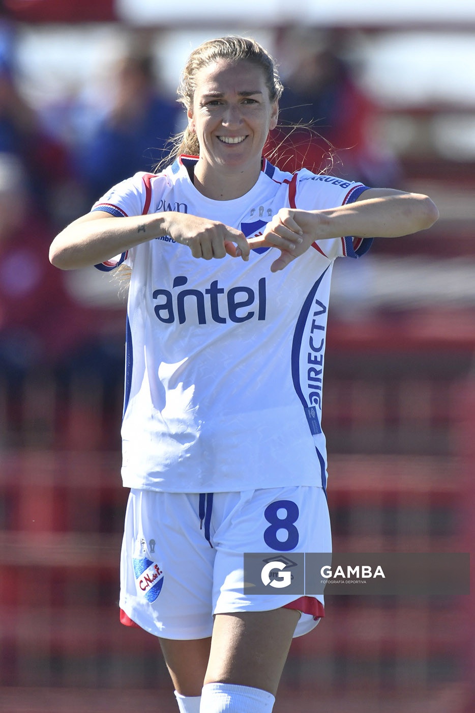 Sofía Oxandabarat, de Nacional. Campeonato Uruguayo de Fútbol Femenino. Complejo Rentistas.
