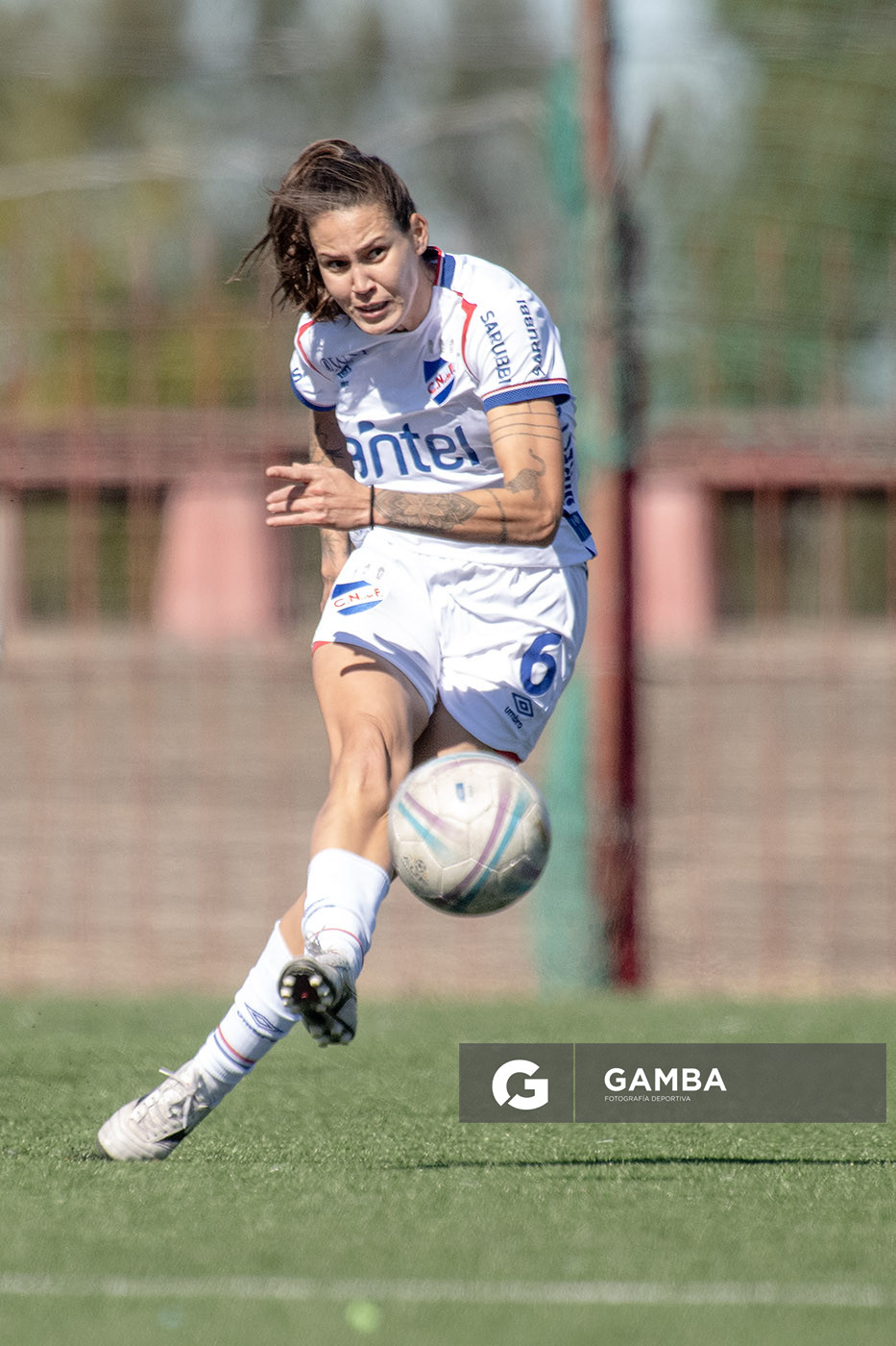 Isabela Martins, de Nacional. Campeonato Uruguayo de Fútbol Femenino. Complejo Rentistas.