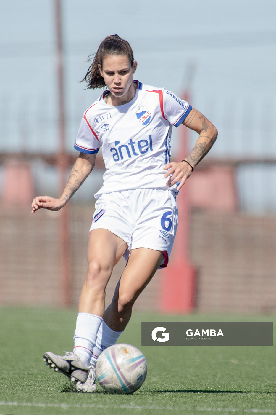 Isabela Martins, de Nacional. Campeonato Uruguayo de Fútbol Femenino. Complejo Rentistas.