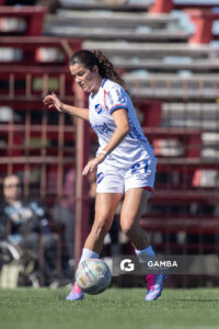 Karen Vega, de Nacional. Campeonato Uruguayo de Fútbol Femenino. Complejo Rentistas.