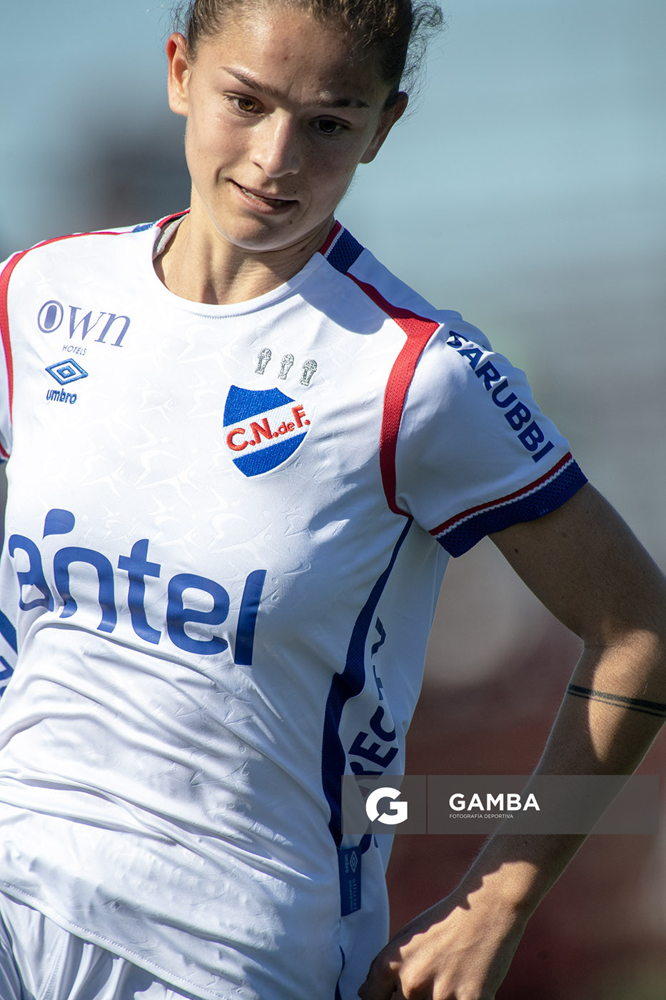 Yamila Dornelles, de Nacional. Campeonato Uruguayo de Fútbol Femenino. Complejo Rentistas.