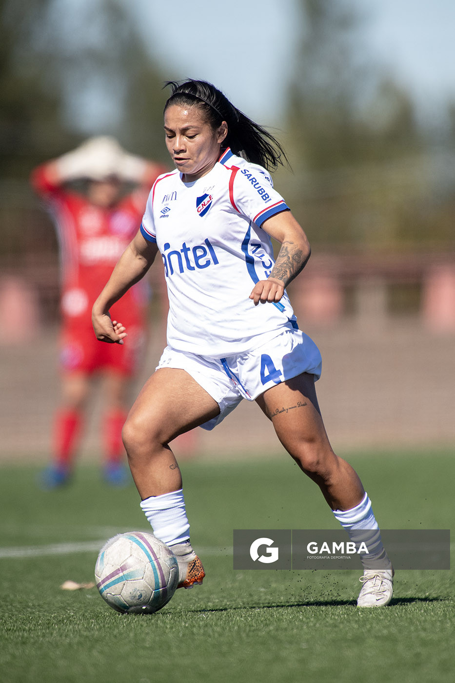 Yaqueline Apraez, de Nacional. Campeonato Uruguayo de Fútbol Femenino. Complejo Rentistas.
