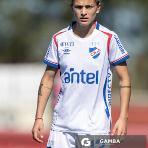 Yamila Dornelles, de Nacional. Campeonato Uruguayo de Fútbol Femenino. Complejo Rentistas.
