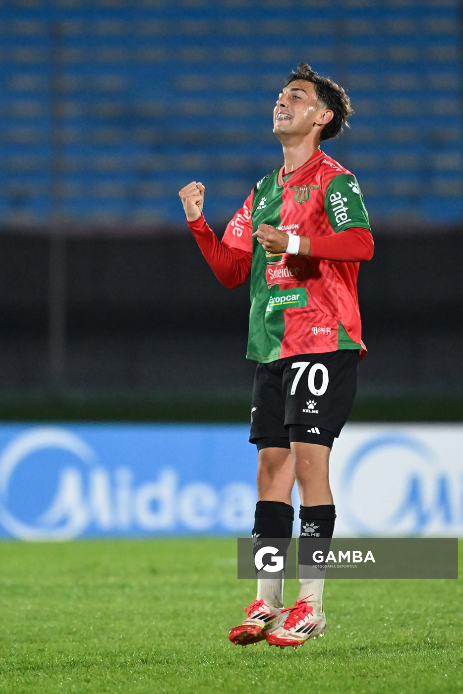 Agustín Albarracín, de Boston River. Copa Conmebol Sudamericana. Estadio Centenario.