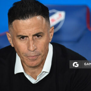 Pablo Peirano, director técnico de Nacional. Torneo Apertura - Liga AUF uruguaya 2025. Estadio Gran Parque Central.