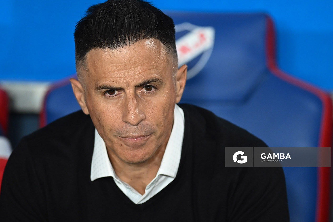 Pablo Peirano, director técnico de Nacional. Torneo Apertura – Liga AUF uruguaya 2025. Estadio Gran Parque Central.