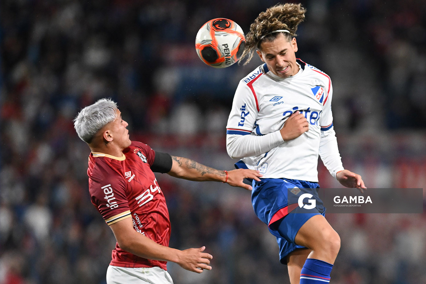Luciano Boggio, de Nacional. Torneo Apertura – Liga AUF uruguaya 2025. Estadio Gran Parque Central.