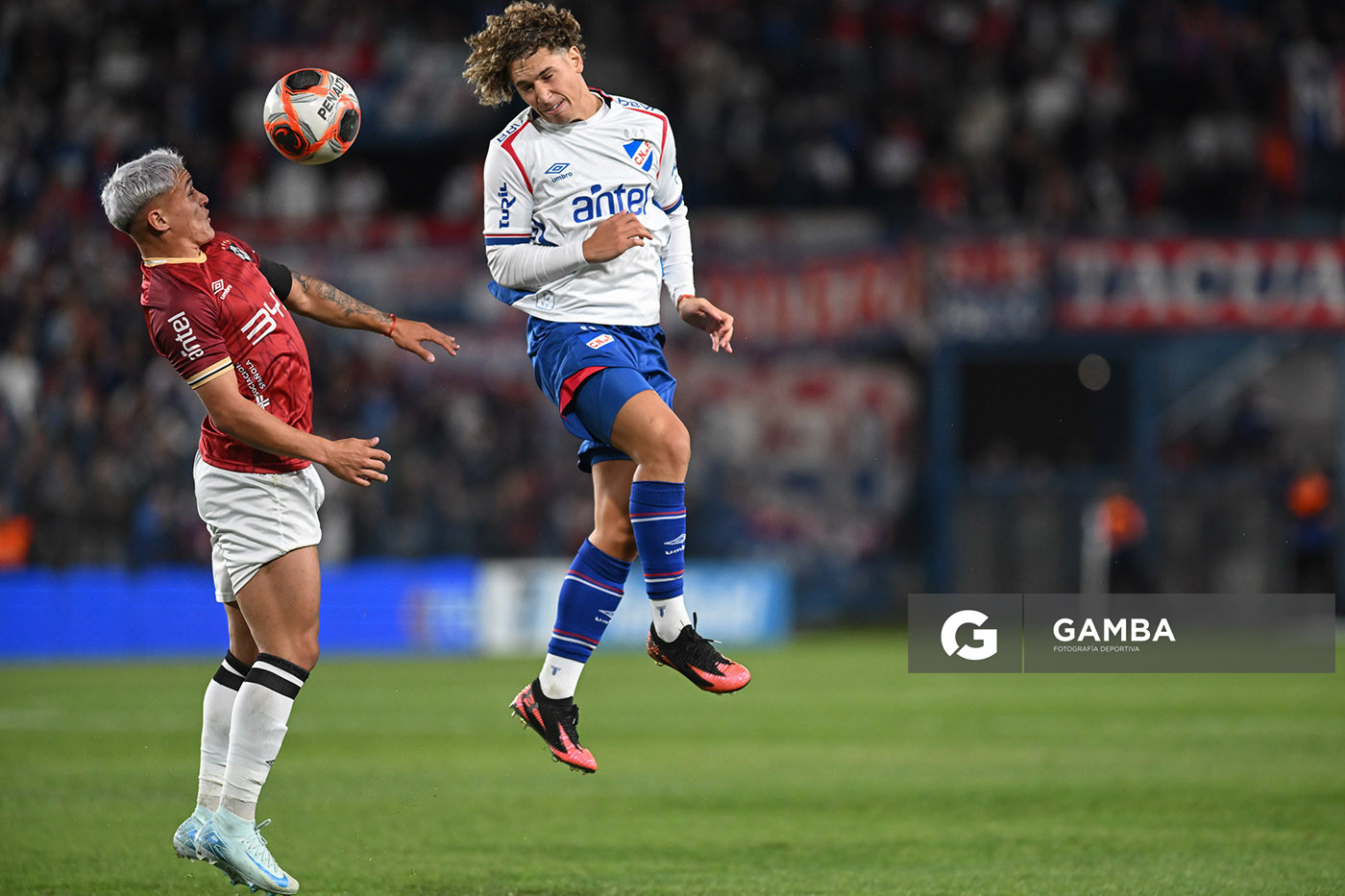 Luciano Boggio, de Nacional. Torneo Apertura – Liga AUF uruguaya 2025. Estadio Gran Parque Central.
