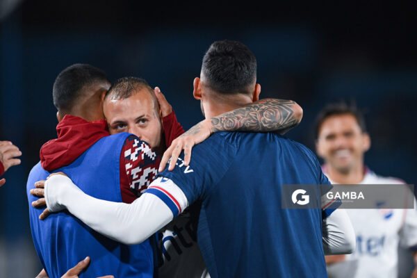 Nicolás López, de Nacional. Torneo Apertura – Liga AUF uruguaya 2025. Estadio Gran Parque Central.
