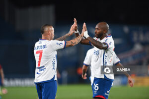 Nicolás López, de Nacional. Torneo Apertura – Liga AUF uruguaya 2025. Estadio Gran Parque Central.