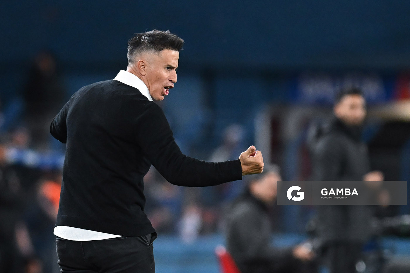 Pablo Peirano, director técnico de Nacional. Torneo Apertura – Liga AUF uruguaya 2025. Estadio Gran Parque Central.