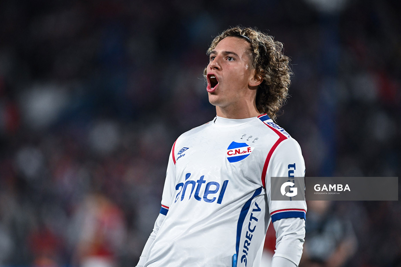 Luciano Boggio, de Nacional. Torneo Apertura – Liga AUF uruguaya 2025. Estadio Gran Parque Central.