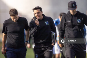 Joaquín Papa, Adrián Magallanes e Ignacio Risso. Torneo Apertura. Estadio Parque Abraham Paladino.