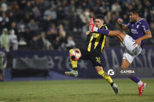 Leandro Umpiérrez, de Peñarol. Torneo Apertura – Liga AUF uruguaya 2025. Estadio Luis Franzini.