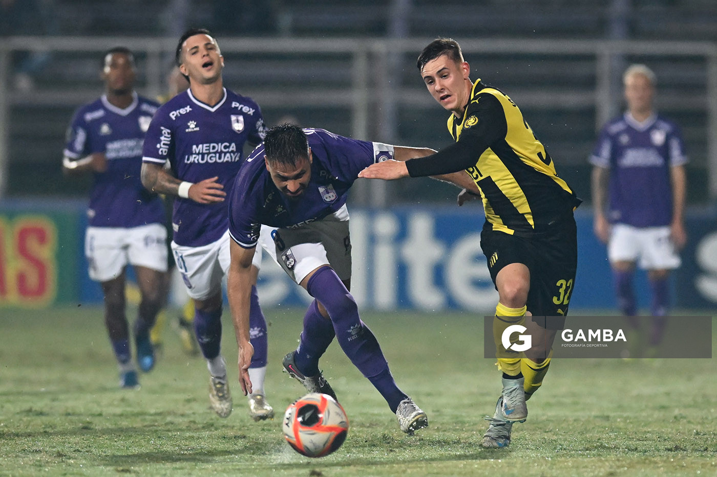 Leandro Umpiérrez, de Peñarol. Torneo Apertura – Liga AUF uruguaya 2025. Estadio Luis Franzini.