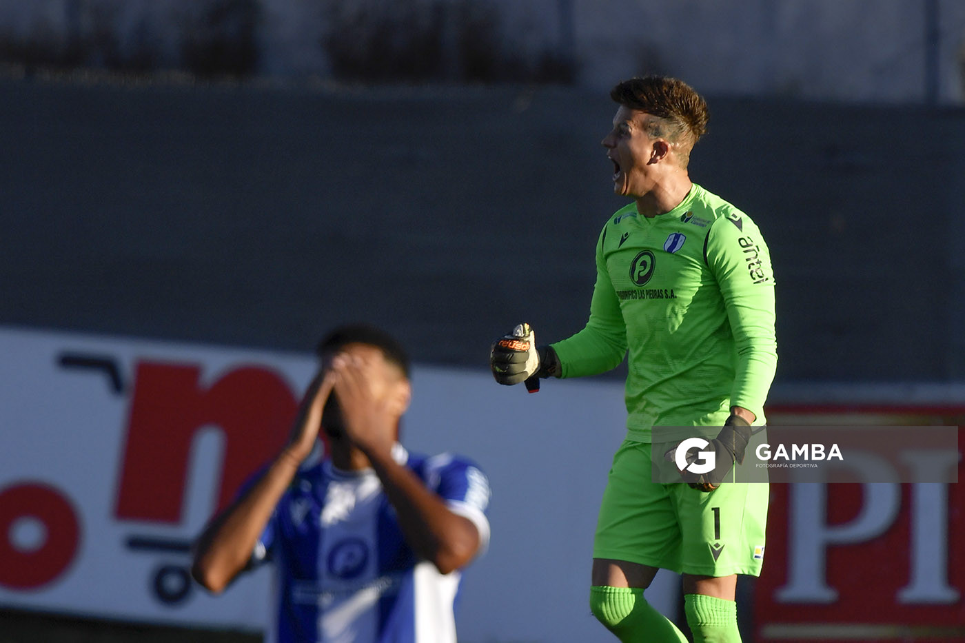 Sebastián Sosa, golero de Juventud. Torneo Apertura. Estadio Artigas.