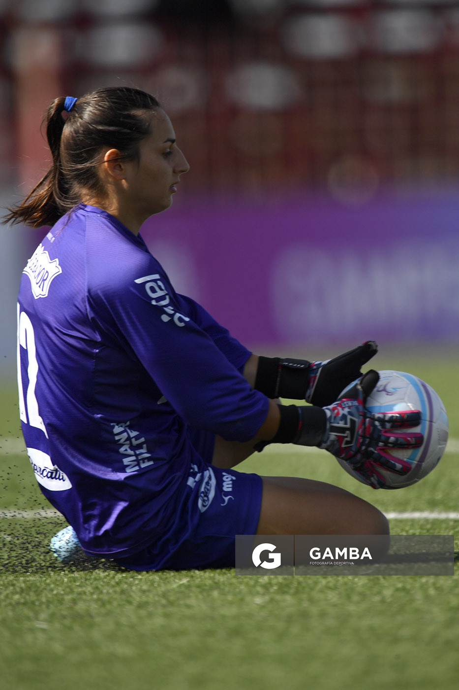 Florencia Porley, golera, de Liverpool. Campeonato Uruguayo de Fútbol Femenino. Complejo Rentistas.