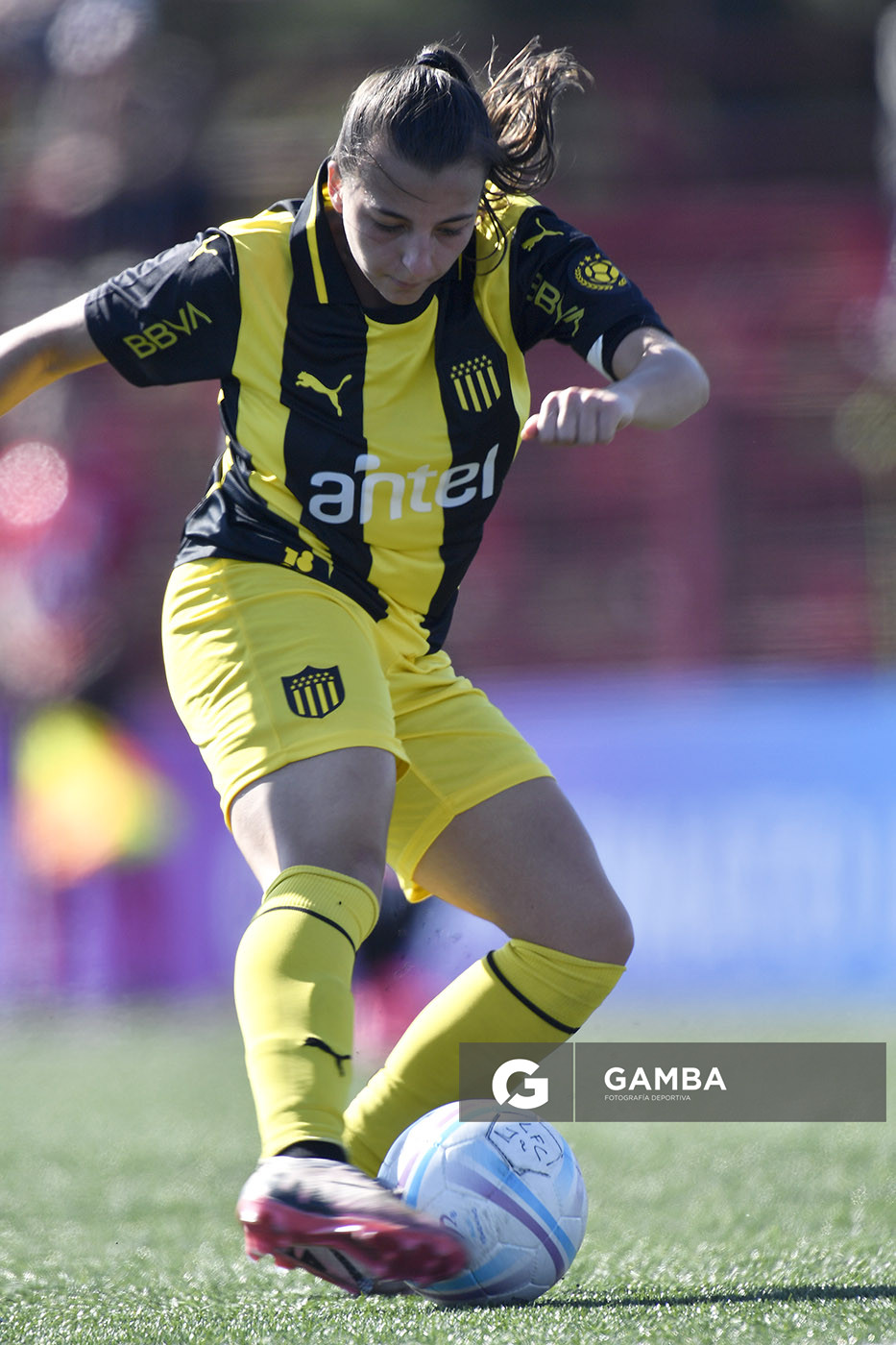 Guillermina Basso, de Peñarol. Campeonato Uruguayo de Fútbol Femenino. Complejo Rentistas.