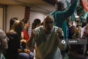 Hinchas de Aguada. Liga Uruguaya de Básquetbol. Gimnasio de Aguada.