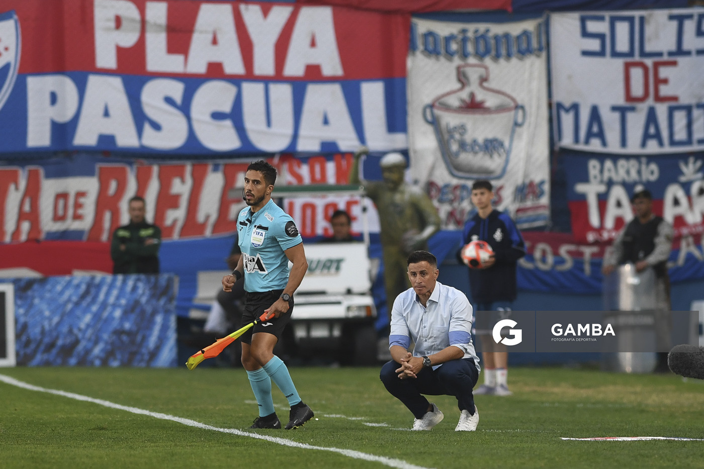 Pablo Peirano, director técnico de Nacional. Torneo Apertura. Estadio Gran Parque Central.
