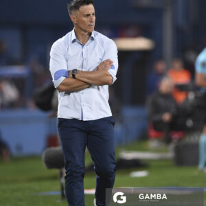 Pablo Peirano, director técnico de Nacional. Torneo Apertura. Estadio Gran Parque Central.