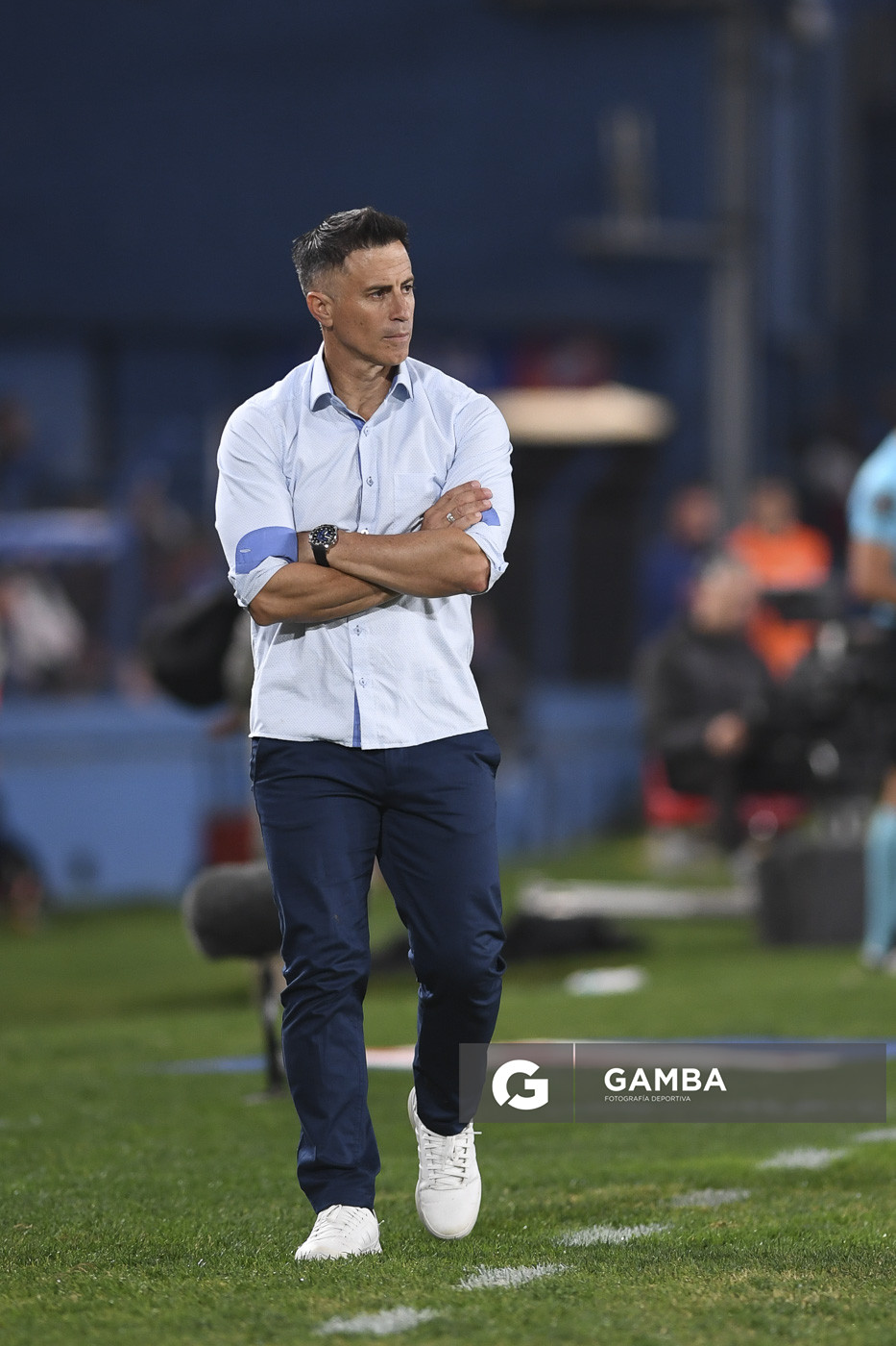 Pablo Peirano, director técnico de Nacional. Torneo Apertura. Estadio Gran Parque Central.