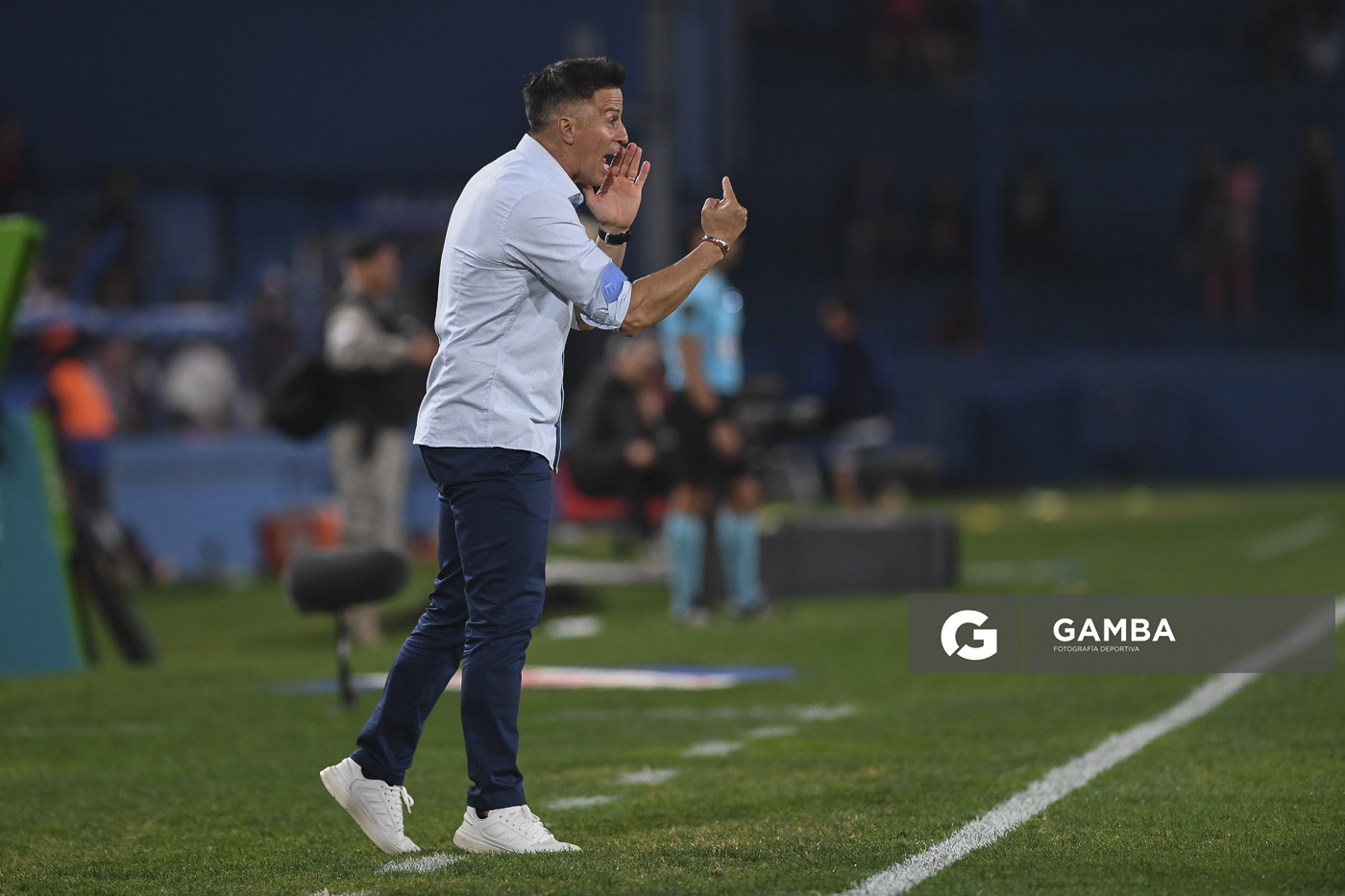 Pablo Peirano, director técnico de Nacional. Torneo Apertura. Estadio Gran Parque Central.