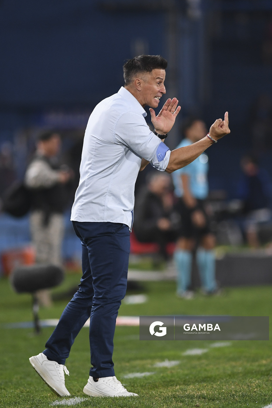 Pablo Peirano, director técnico de Nacional. Torneo Apertura. Estadio Gran Parque Central.
