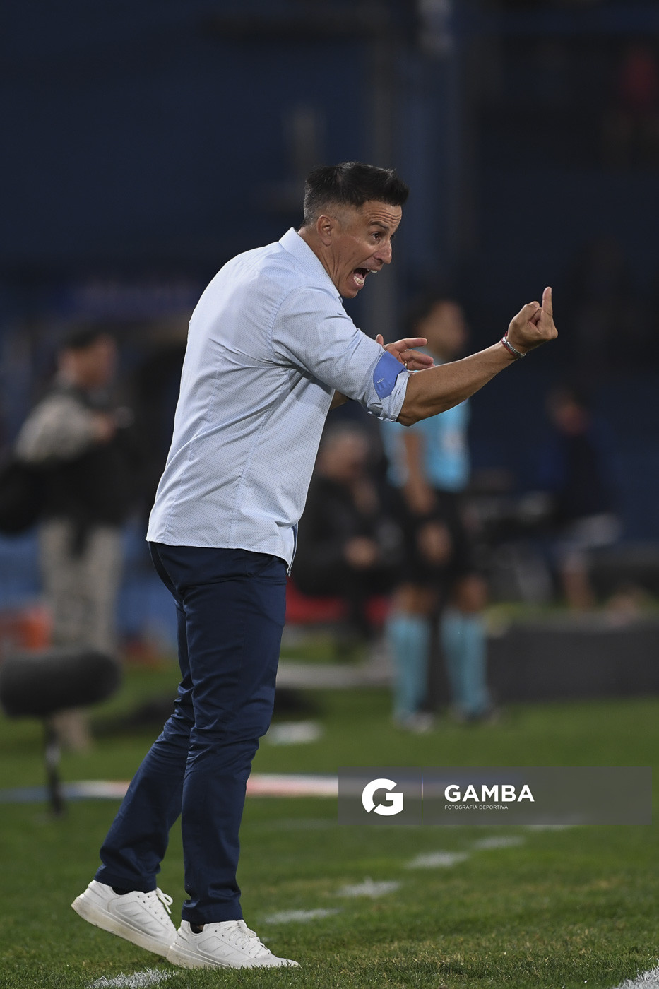 Pablo Peirano, director técnico de Nacional. Torneo Apertura. Estadio Gran Parque Central.