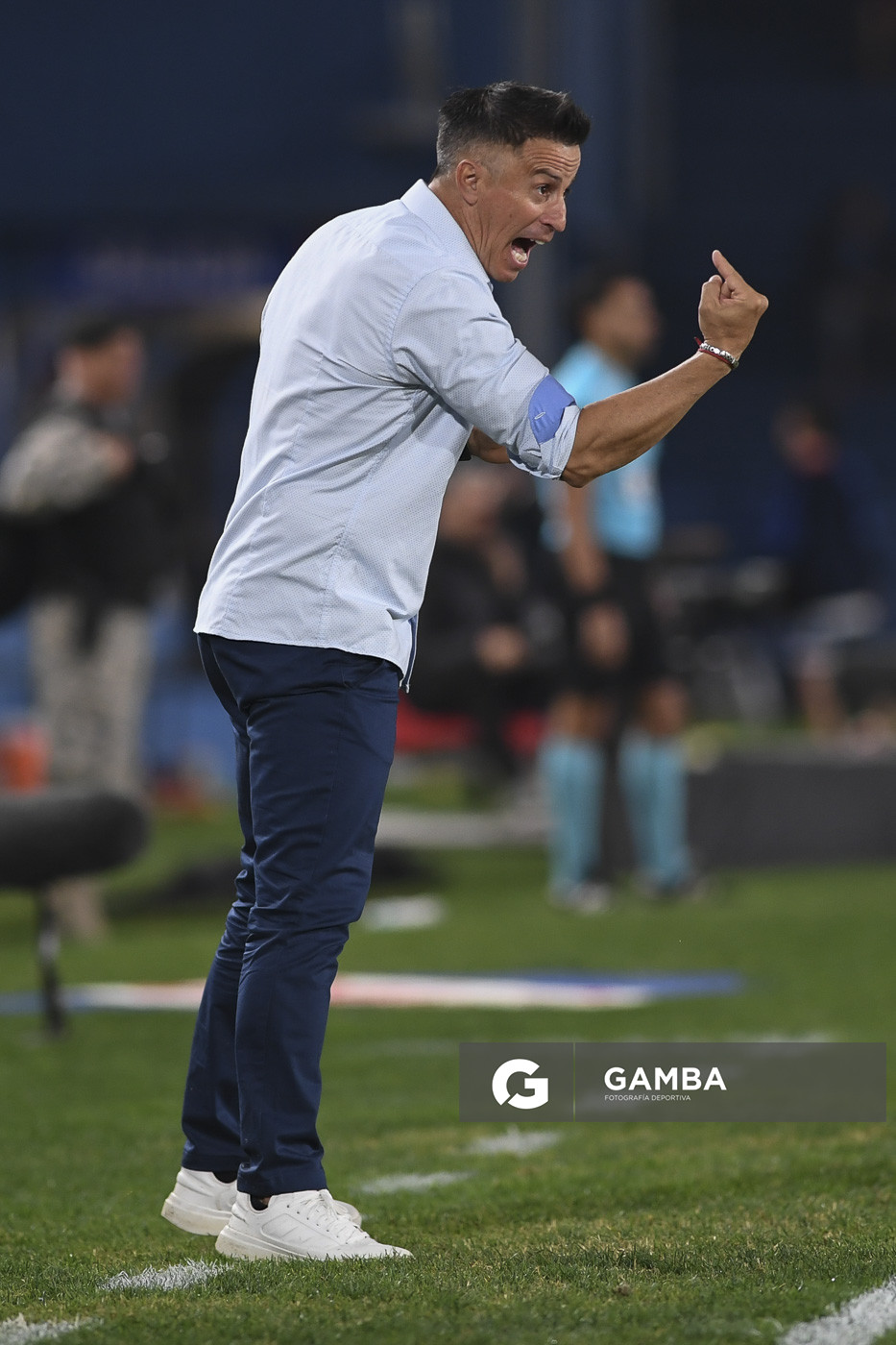 Pablo Peirano, director técnico de Nacional. Torneo Apertura. Estadio Gran Parque Central.