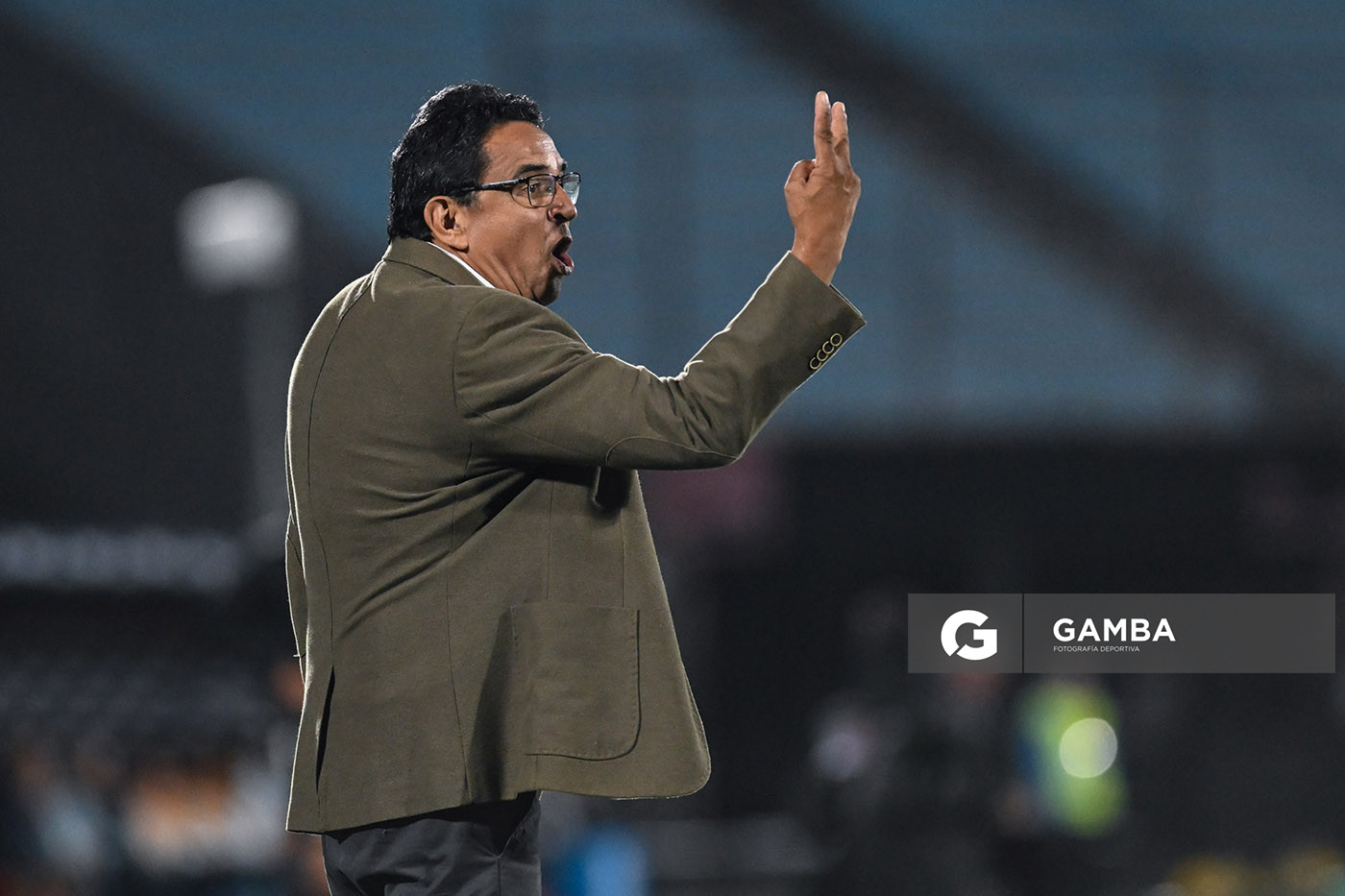 Danielo Núñez, director técnico de Cerro Largo. Copa Conmebol Sudamericana. Estadio Centenario.