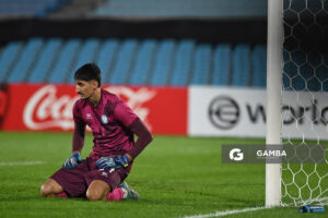 Gino Santilli, golero de Cerro Largo. Copa Conmebol Sudamericana. Estadio Centenario.