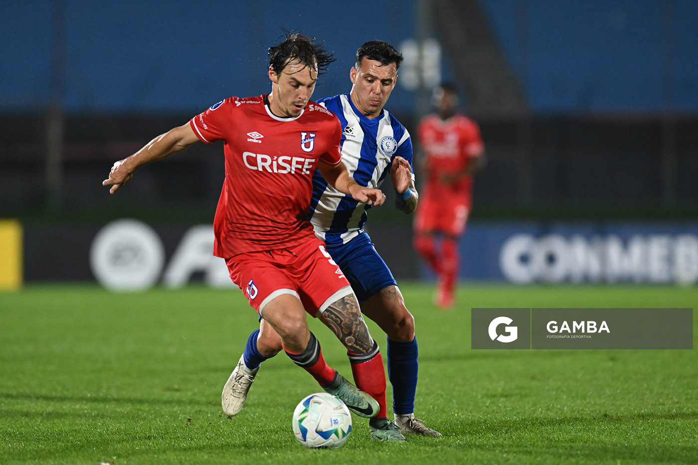 Jerónimo Cacciabue, de Universidad Católica. Copa Conmebol Sudamericana. Estadio Centenario.