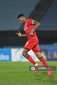 Ismael Díaz, de Universidad Católica. Copa Conmebol Sudamericana. Estadio Centenario.