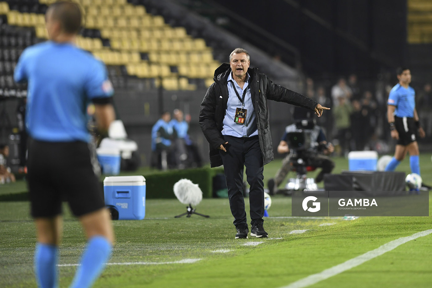 Diego Aguirre, director técnico de Peñarol. Copa Conmebol Libertadores. Estadio Campeón del Siglo.