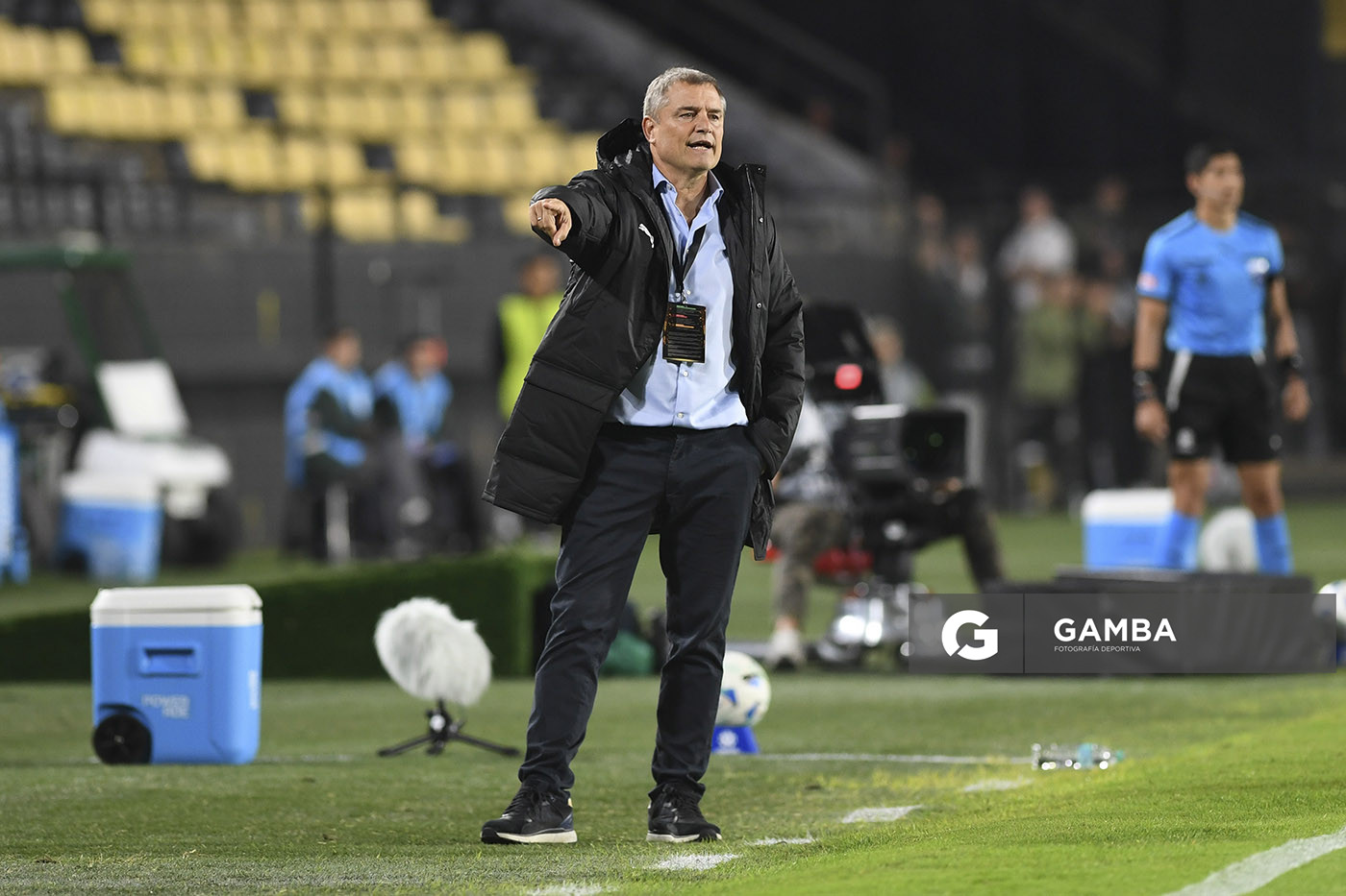 Diego Aguirre, director técnico de Peñarol. Copa Conmebol Libertadores. Estadio Campeón del Siglo.