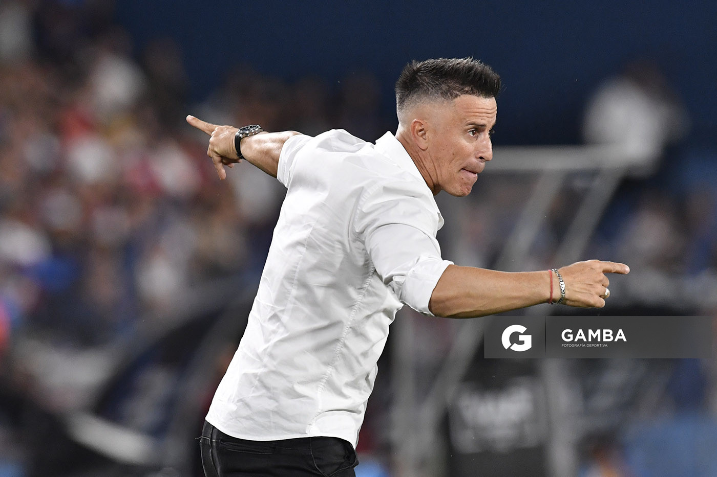 Pablo Peirano, director técnico de Nacional. Copa Conmebol Libertadores. Estadio Gran Parque Central.
