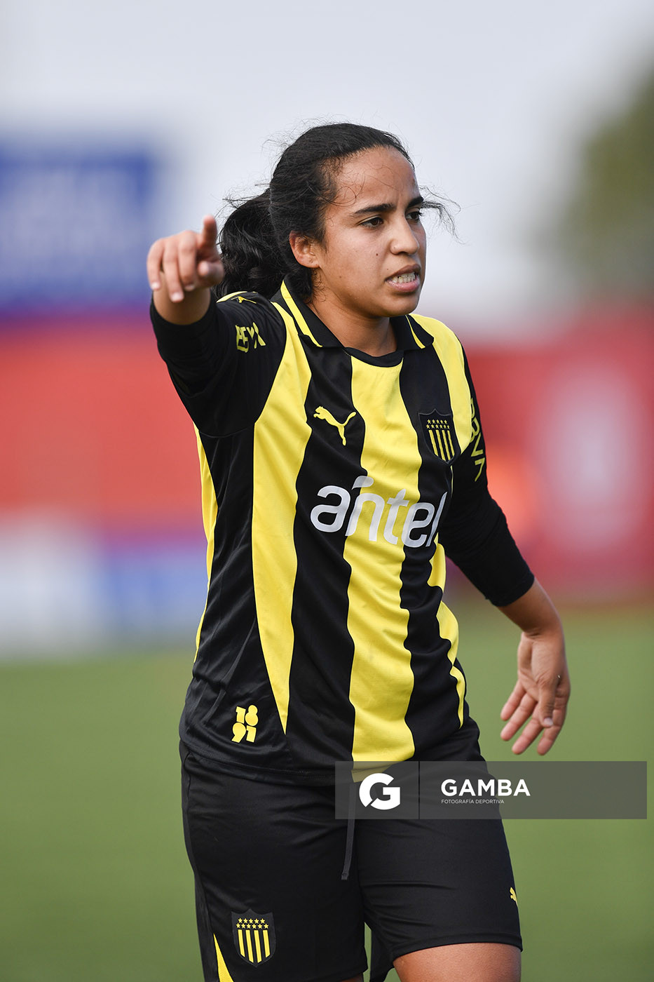 Sasha Larrea, de Peñarol. Campeonato Uruguayo de Fútbol Femenino. Complejo Rentistas.