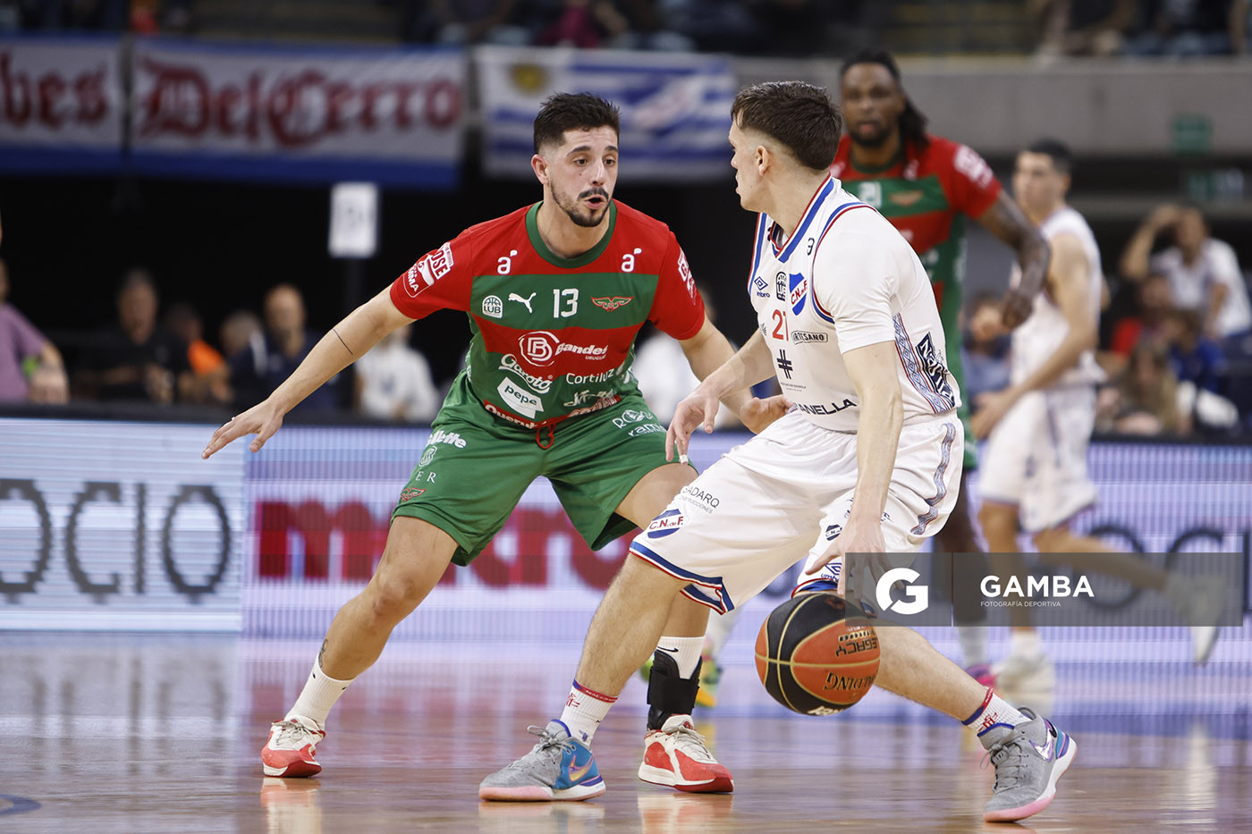 Patricio Prieto, de Nacional. Liga Uruguaya de Básquetbol. Antel Arena.