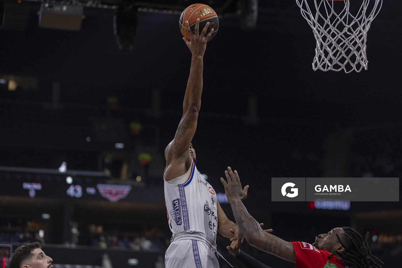 Ernesto Oglivie, de Nacional. Liga Uruguaya de Básquetbol. Antel Arena.