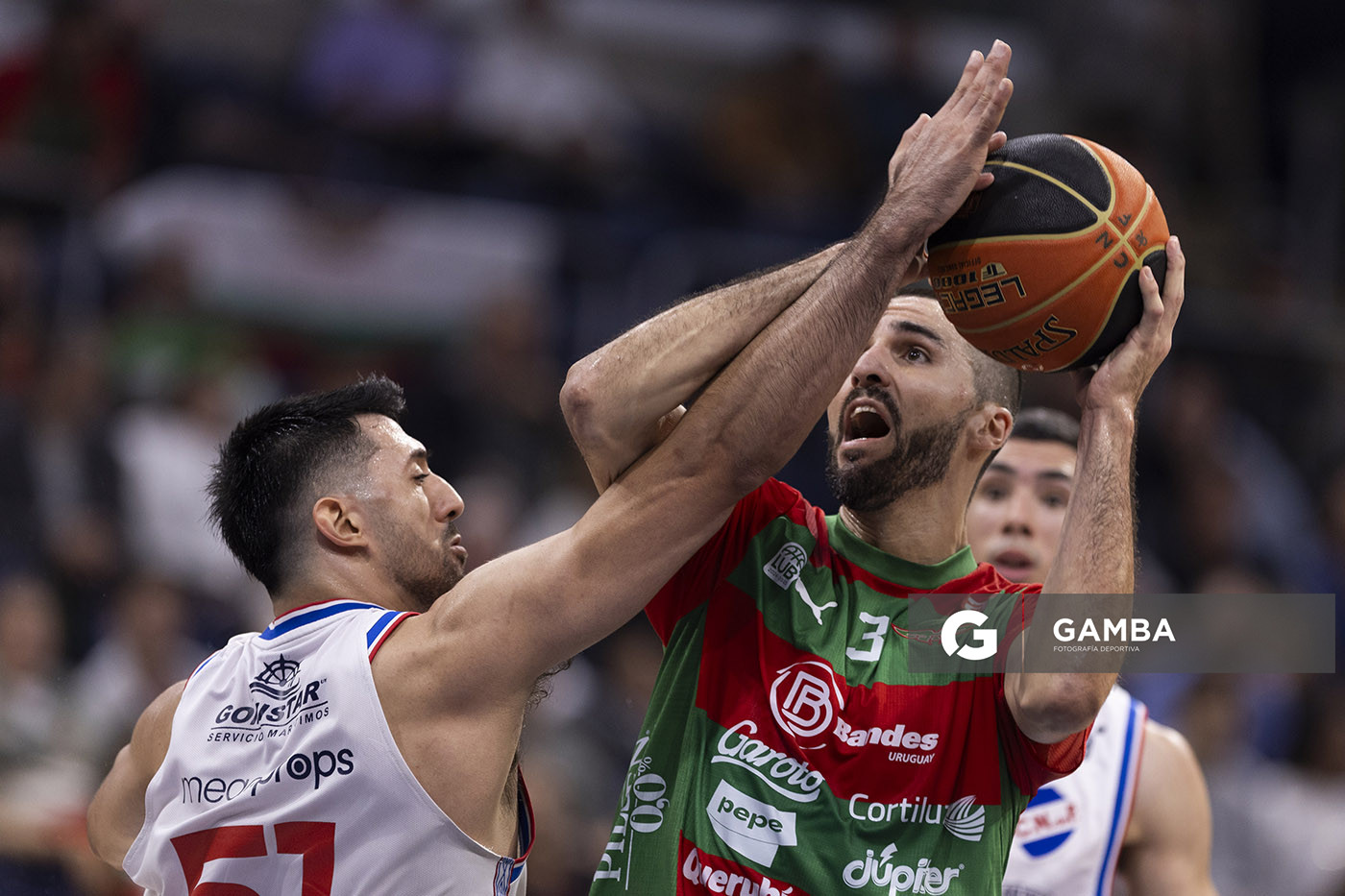Joaquín Osimani, de Aguada. Liga Uruguaya de Básquetbol. Antel Arena.