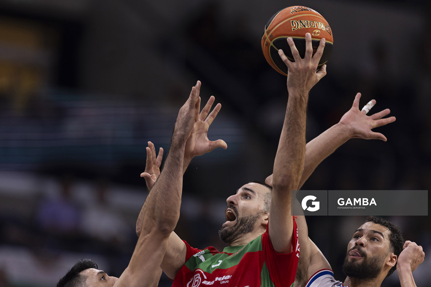 Joaquín Osimani, de Aguada. Liga Uruguaya de Básquetbol. Antel Arena.