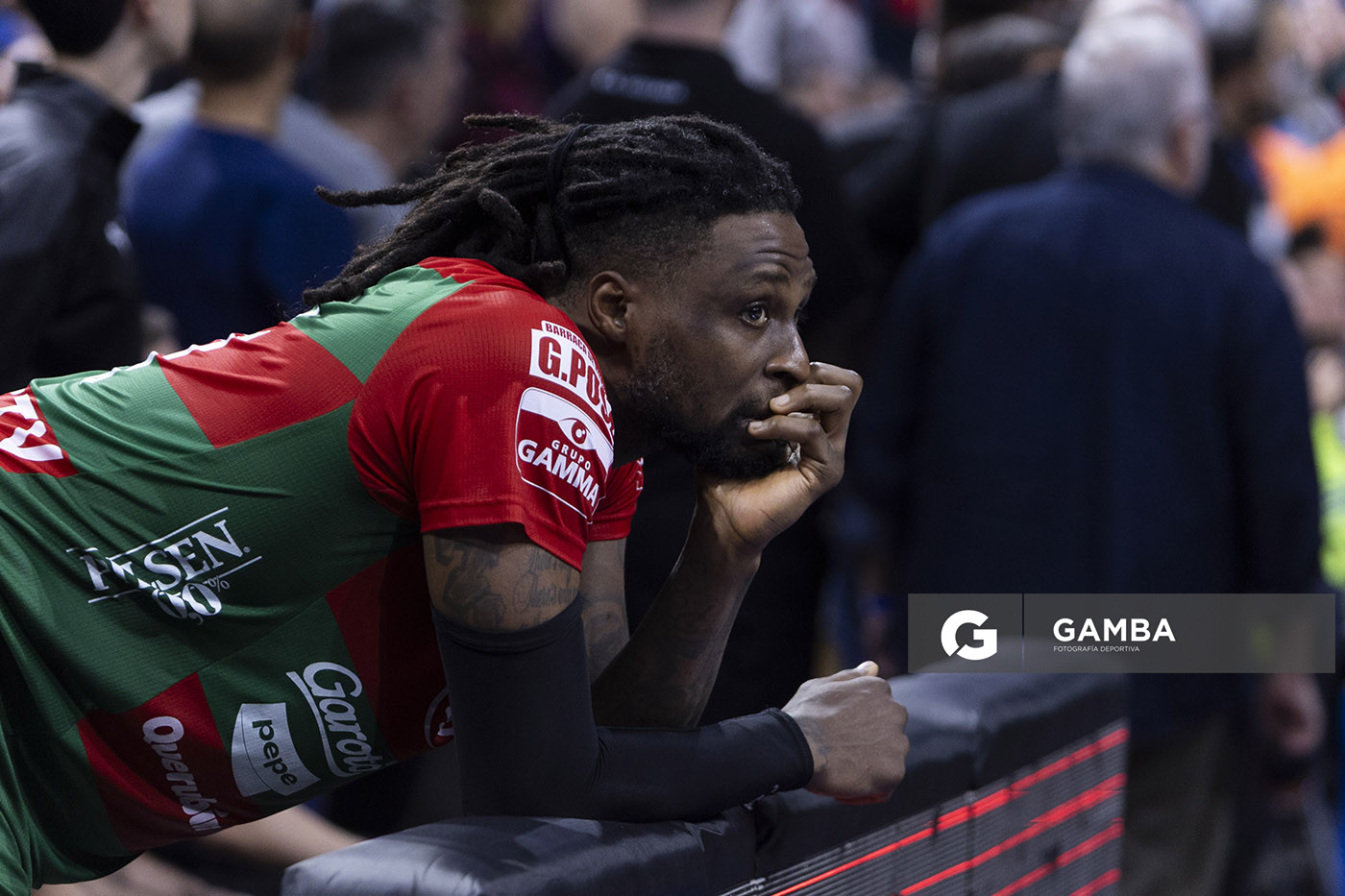 Frank Hassell, de Aguada. Liga Uruguaya de Básquetbol. Antel Arena.