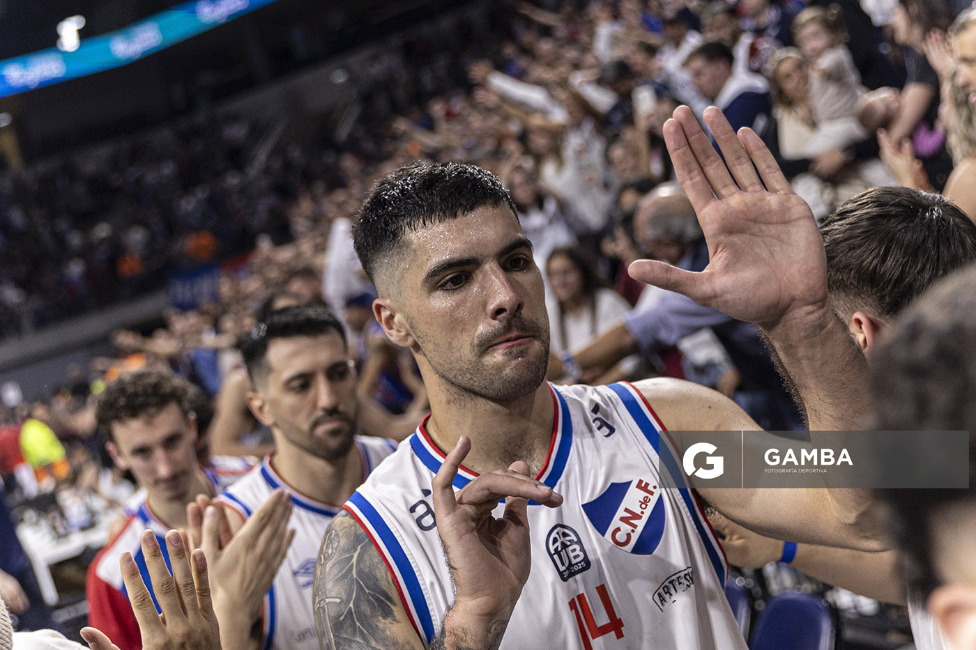 Sebastián Ottonello, de Nacional. Liga Uruguaya de Básquetbol. Antel Arena.